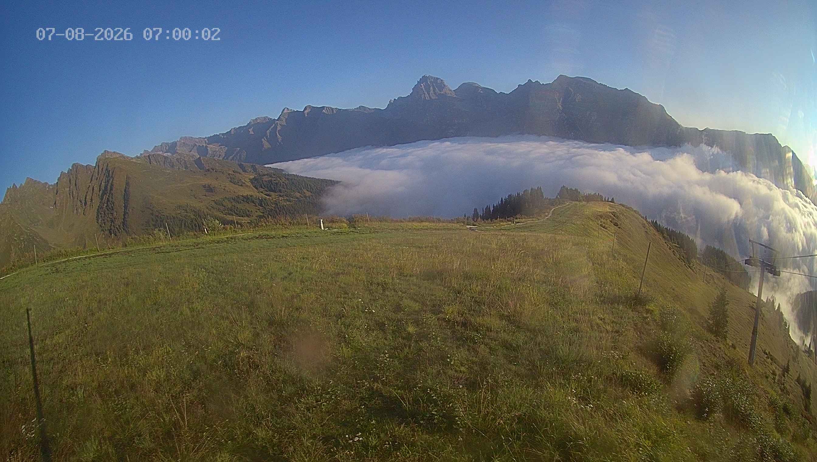 Archived image Webcam Ladurns - Wastenegg Top Station