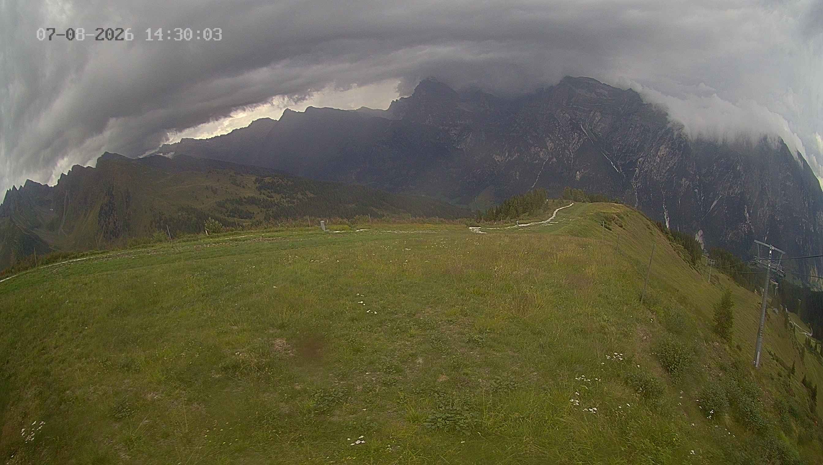 Archived image Webcam Ladurns - Wastenegg Top Station