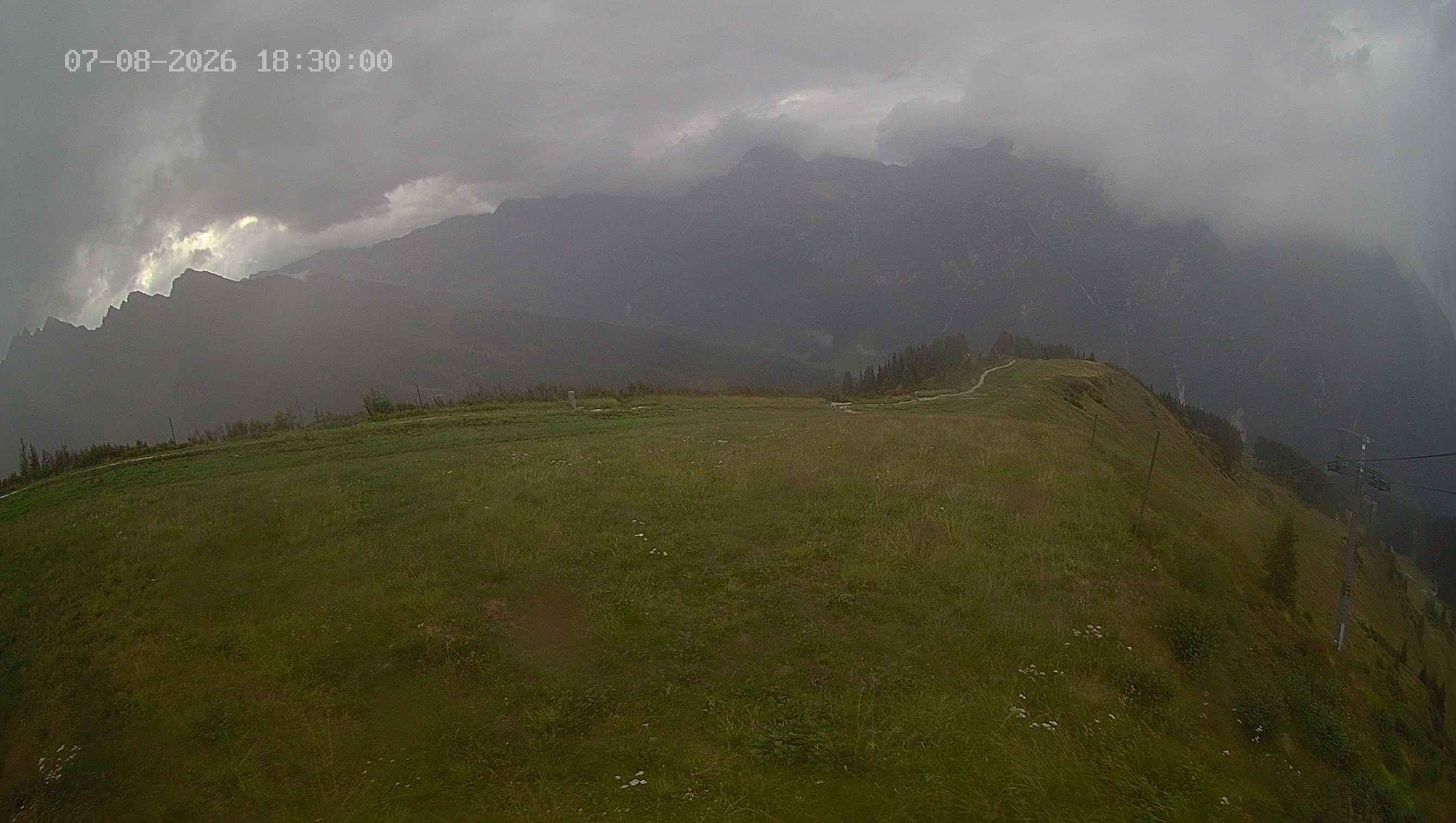 Archived image Webcam Ladurns - Wastenegg Top Station