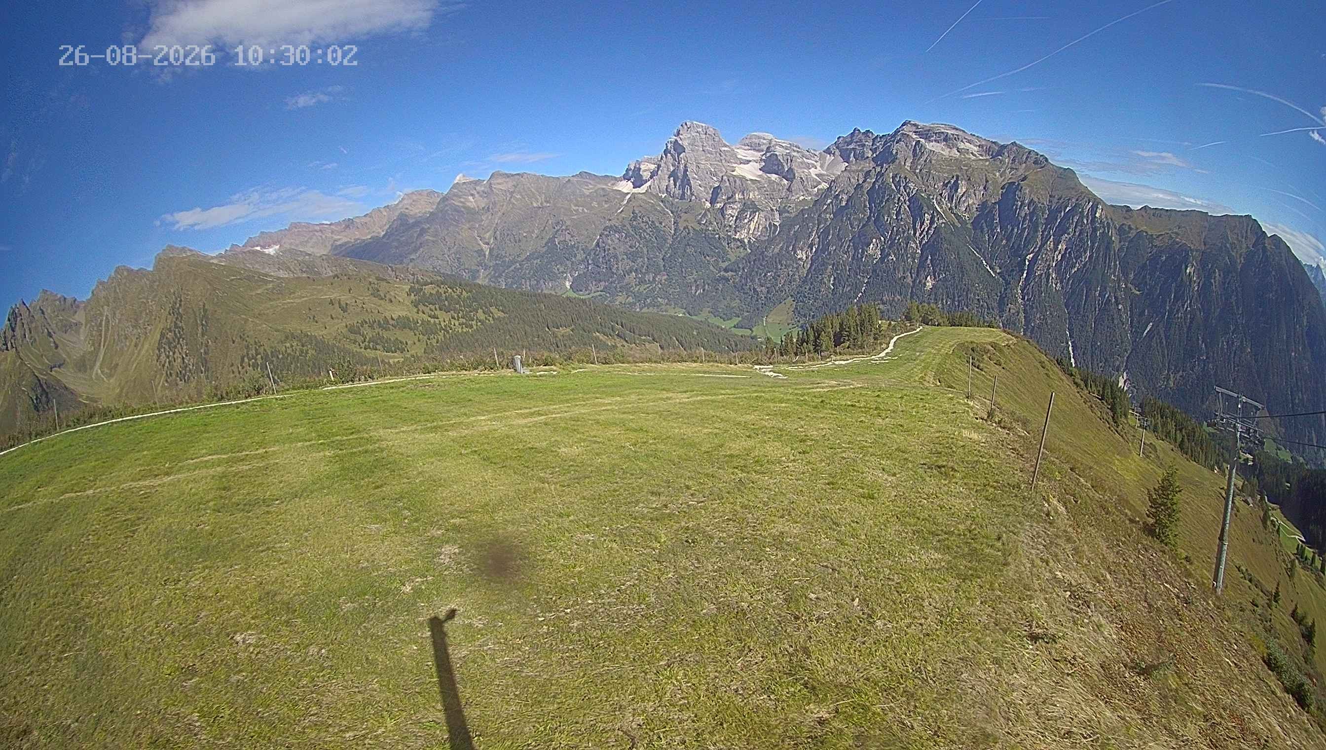 Archiv Foto Webcam Ladurns: Blick von der Bergstation Wastenegg
