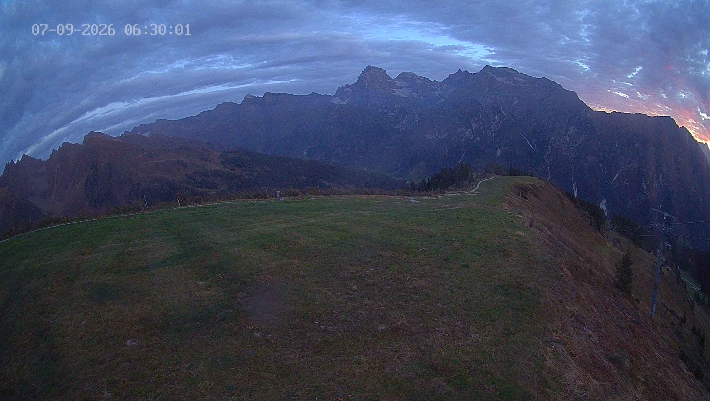 Archived image Webcam Ladurns - Wastenegg Top Station
