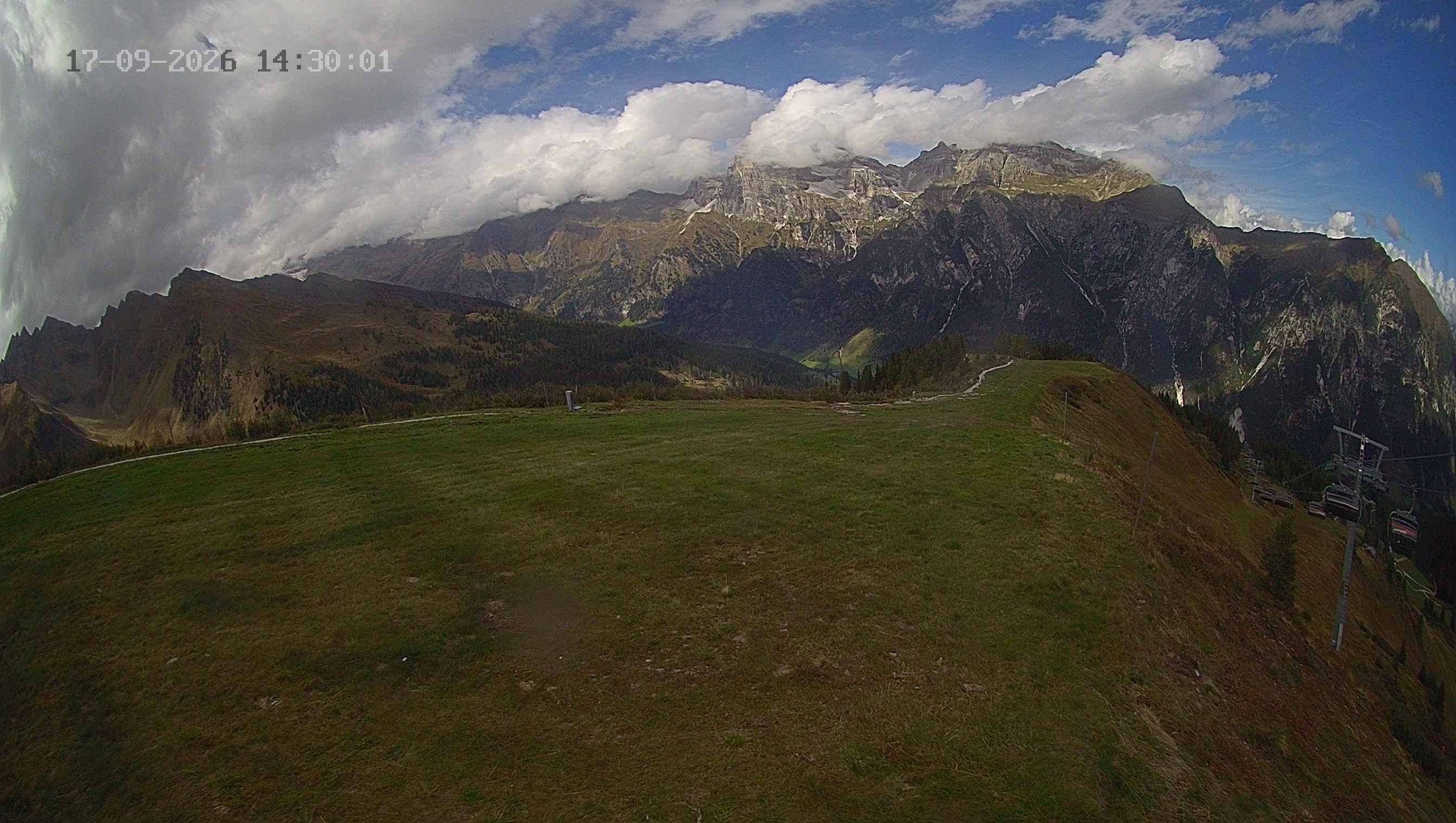 Archived image Webcam Ladurns - Wastenegg Top Station