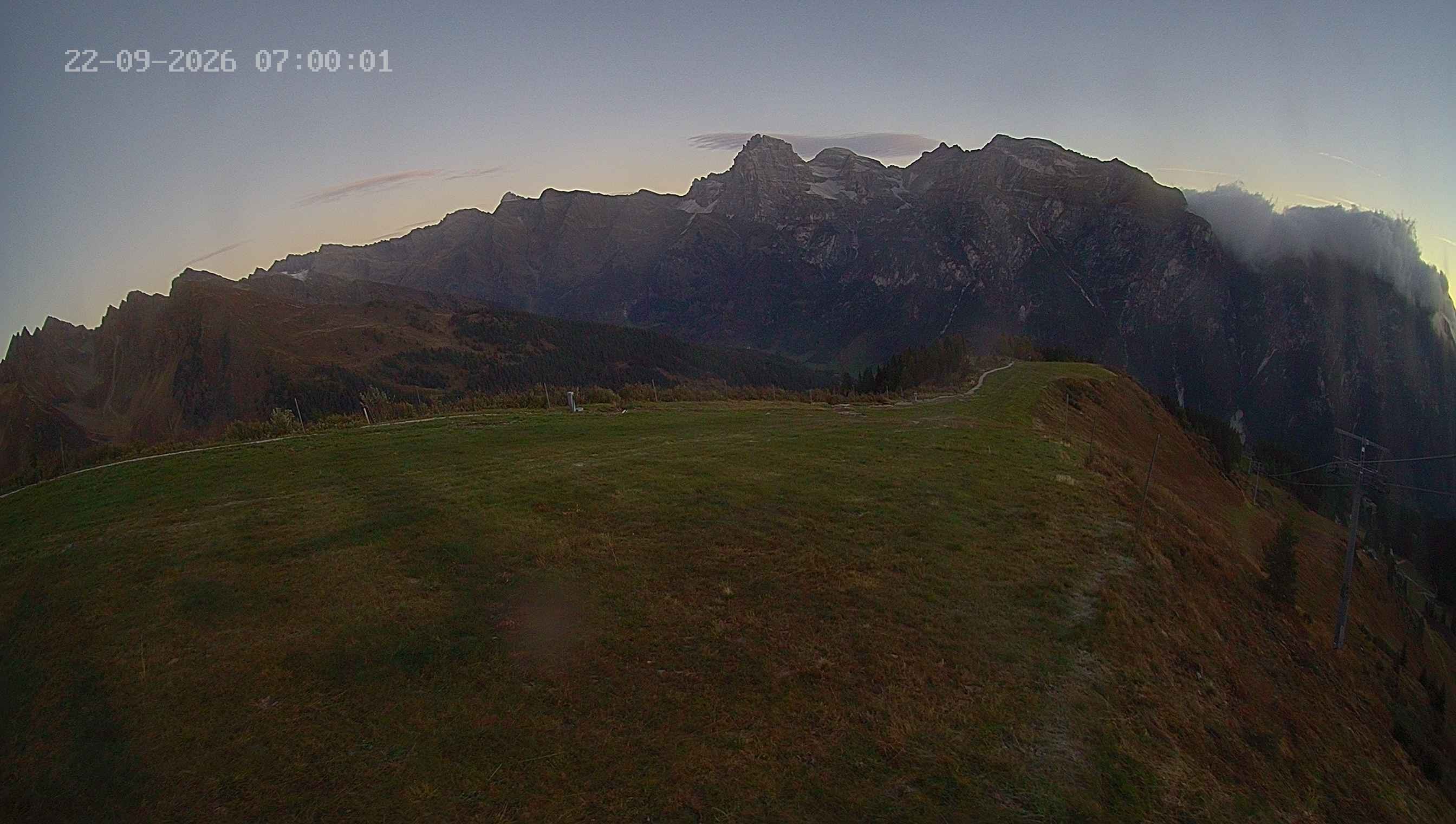 Archived image Webcam Ladurns - Wastenegg Top Station