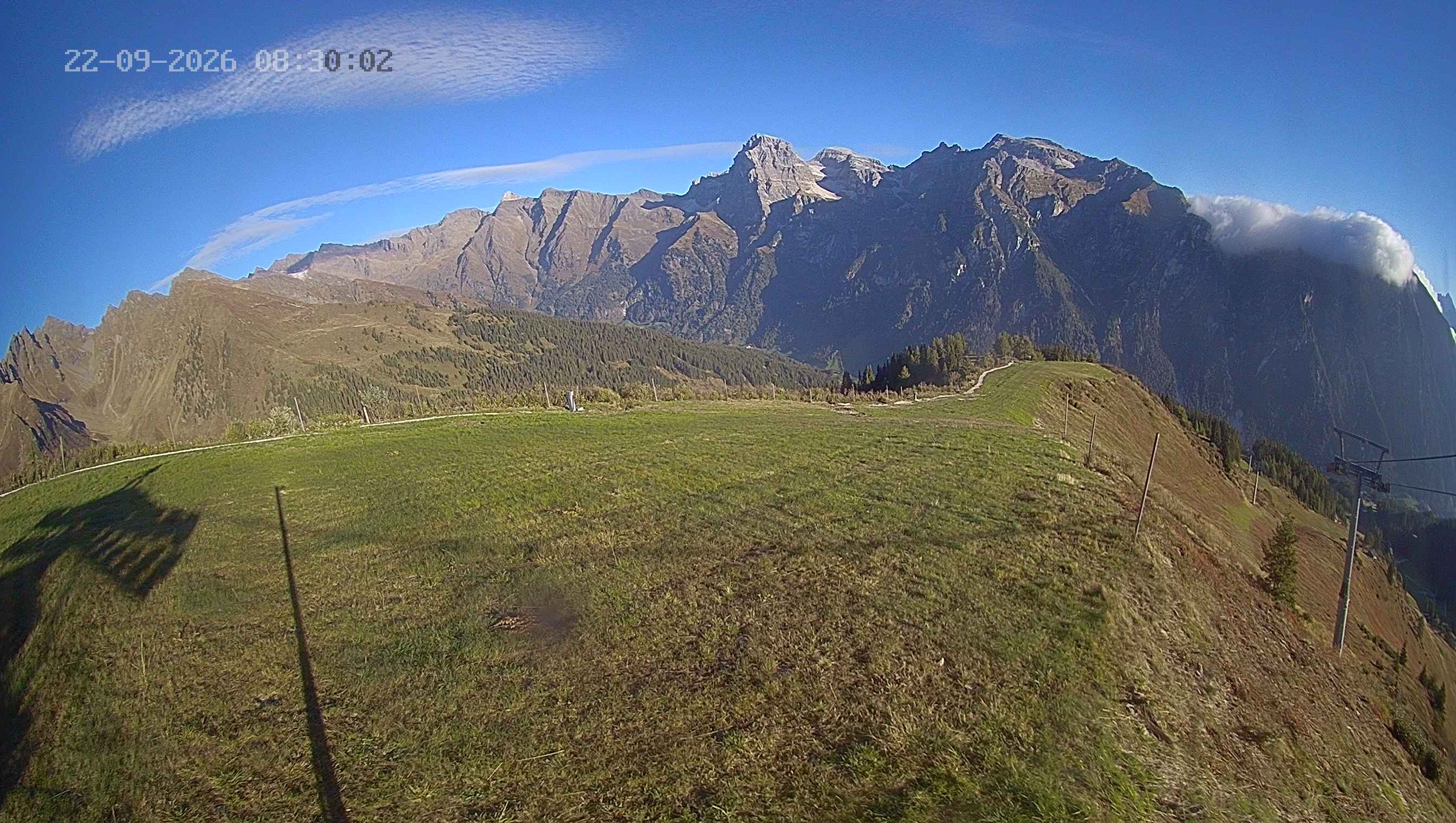 Archived image Webcam Ladurns - Wastenegg Top Station