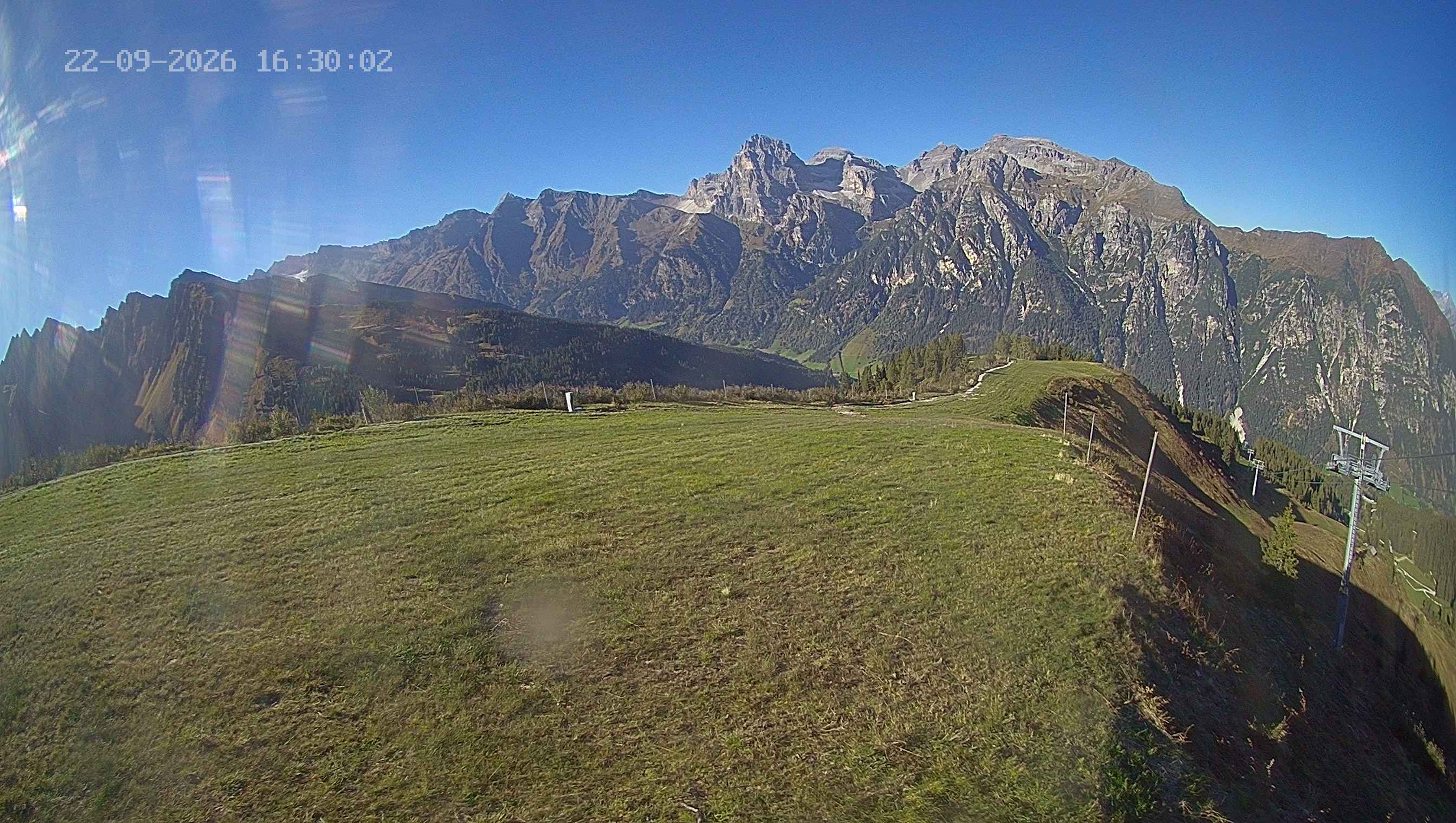 Archived image Webcam Ladurns - Wastenegg Top Station
