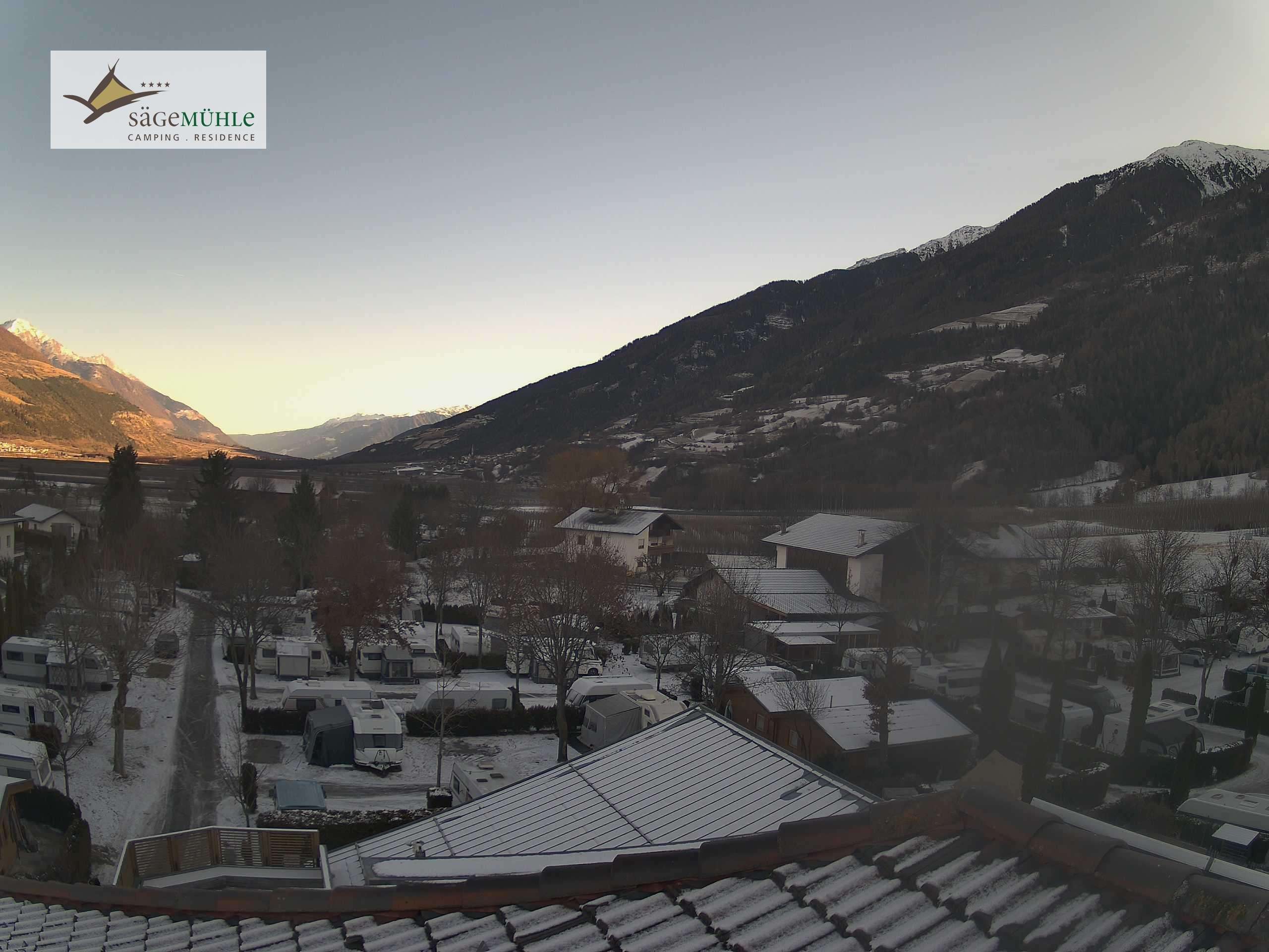 Archiv Foto Webcam Prad am Stilfserjoch – Blick auf den Campingplatz