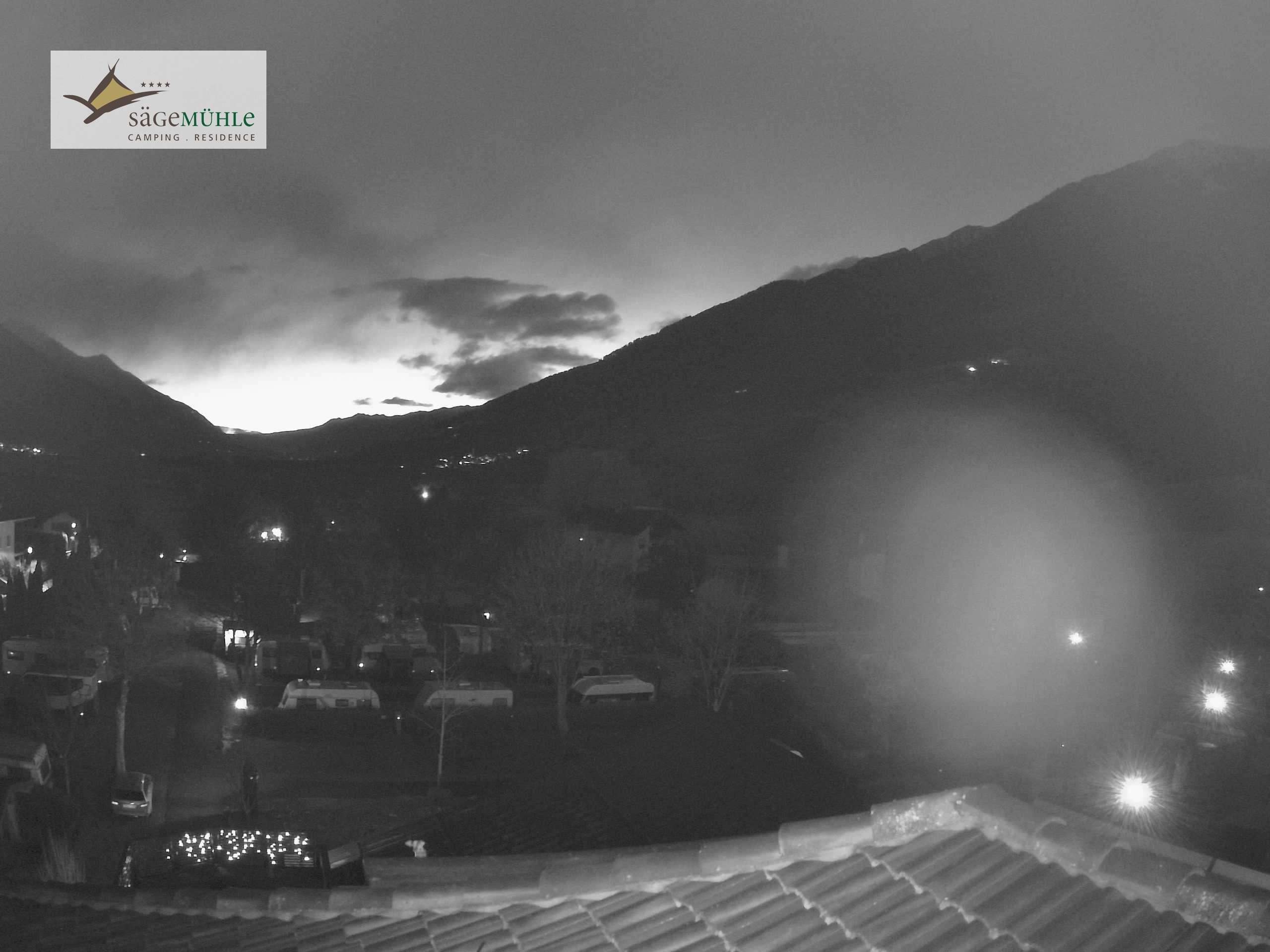 Archiv Foto Webcam Prad am Stilfserjoch – Blick auf den Campingplatz