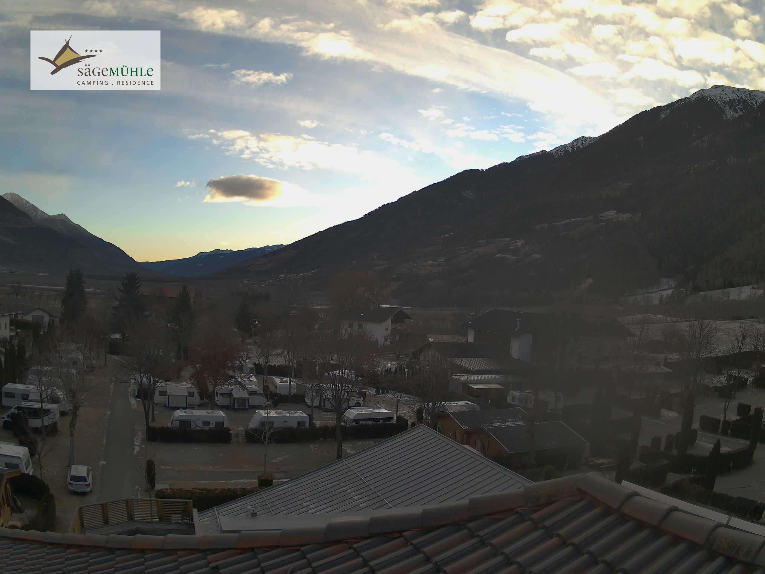 Archiv Foto Webcam Prad am Stilfserjoch – Blick auf den Campingplatz