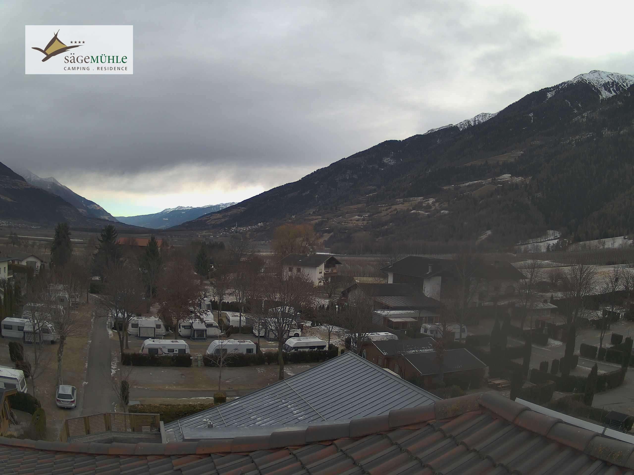 Archiv Foto Webcam Prad am Stilfserjoch – Blick auf den Campingplatz
