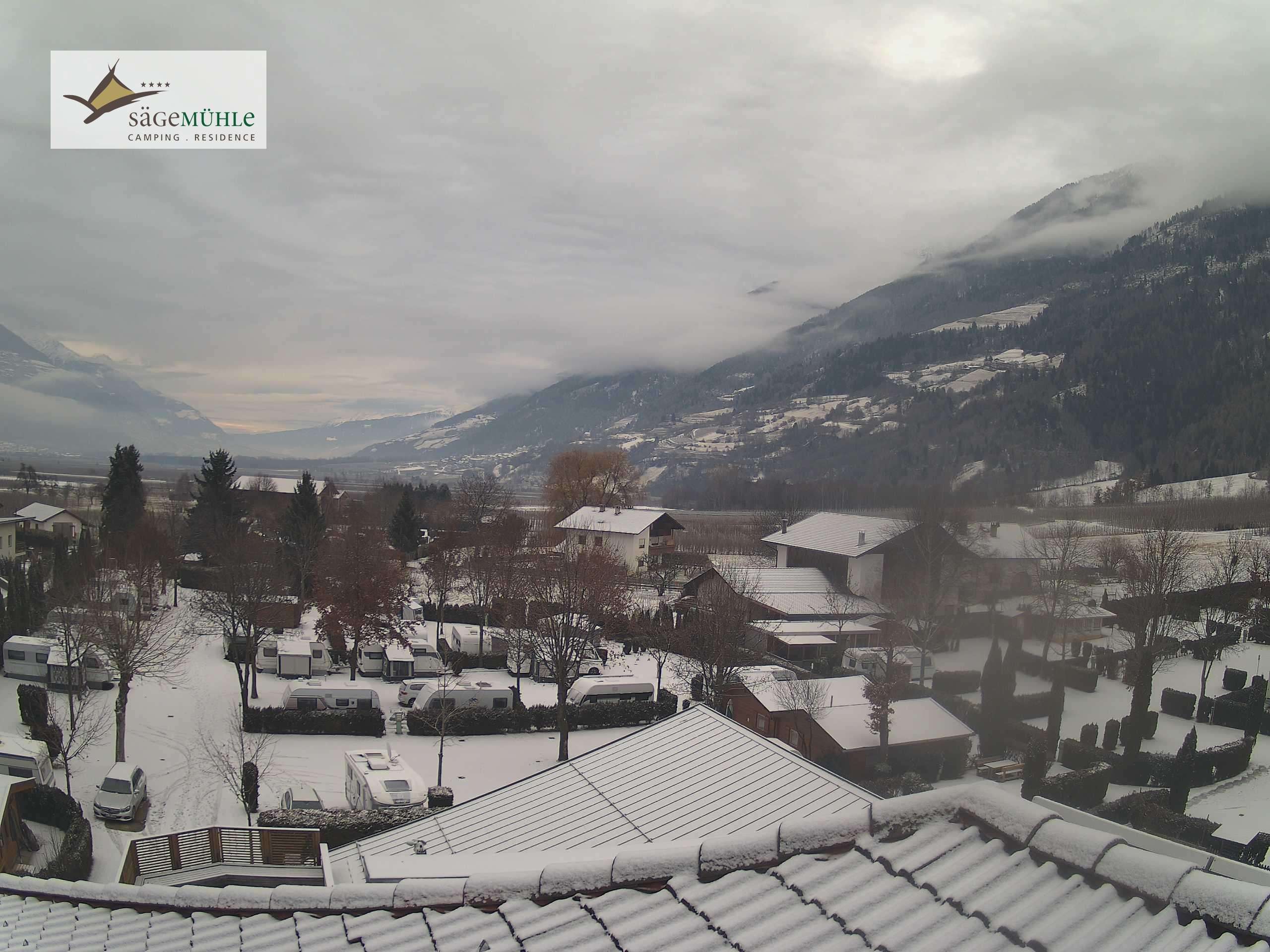 Archiv Foto Webcam Prad am Stilfserjoch – Blick auf den Campingplatz