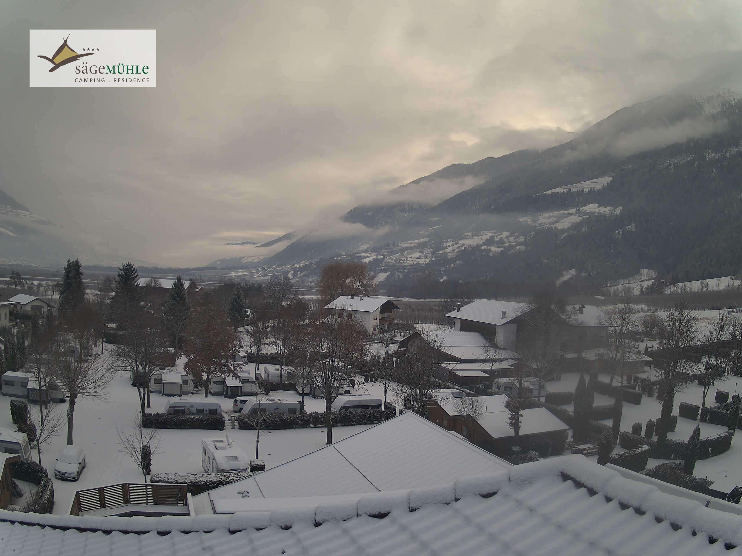 Archiv Foto Webcam Prad am Stilfserjoch – Blick auf den Campingplatz