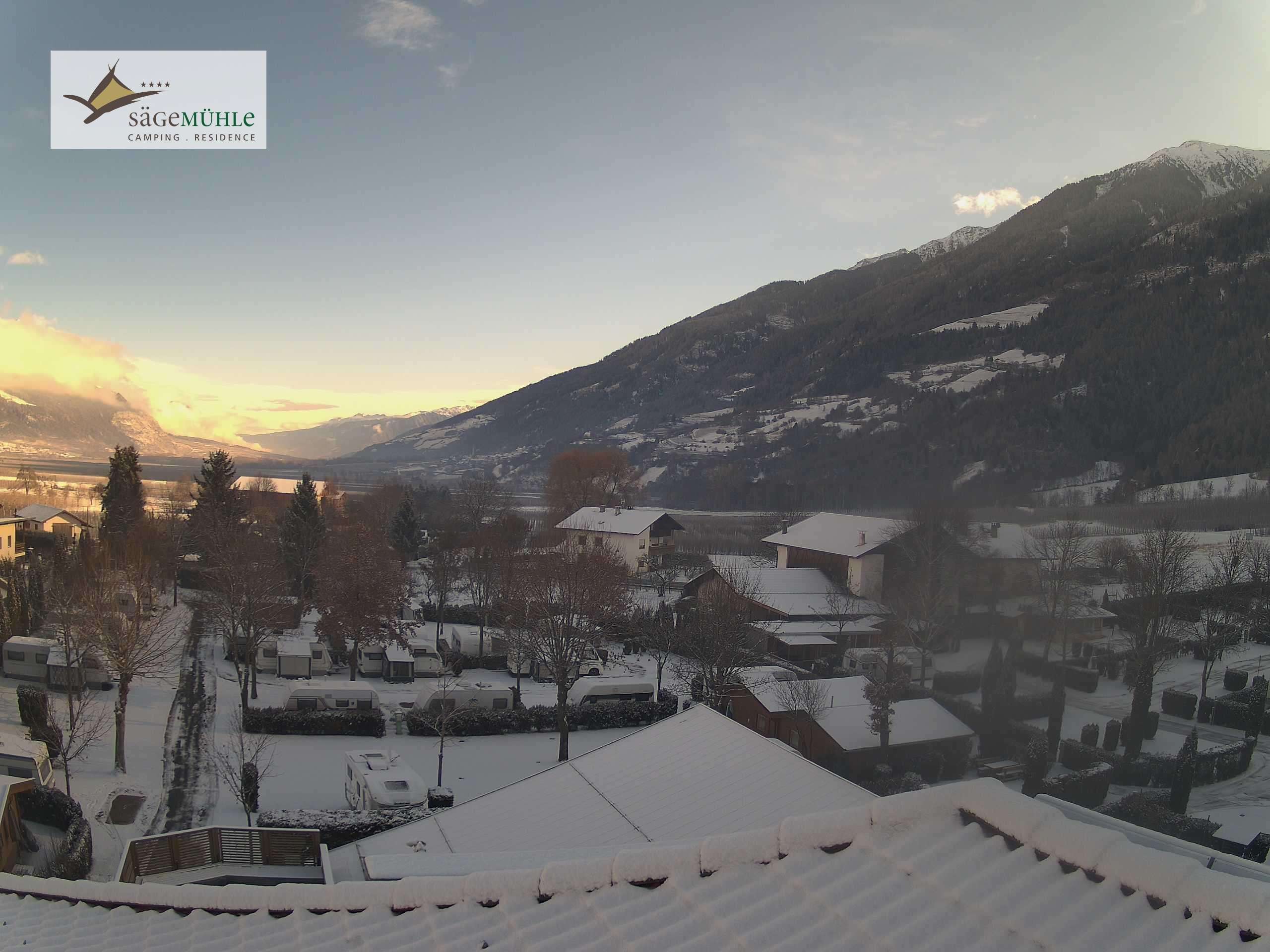 Archiv Foto Webcam Prad am Stilfserjoch – Blick auf den Campingplatz