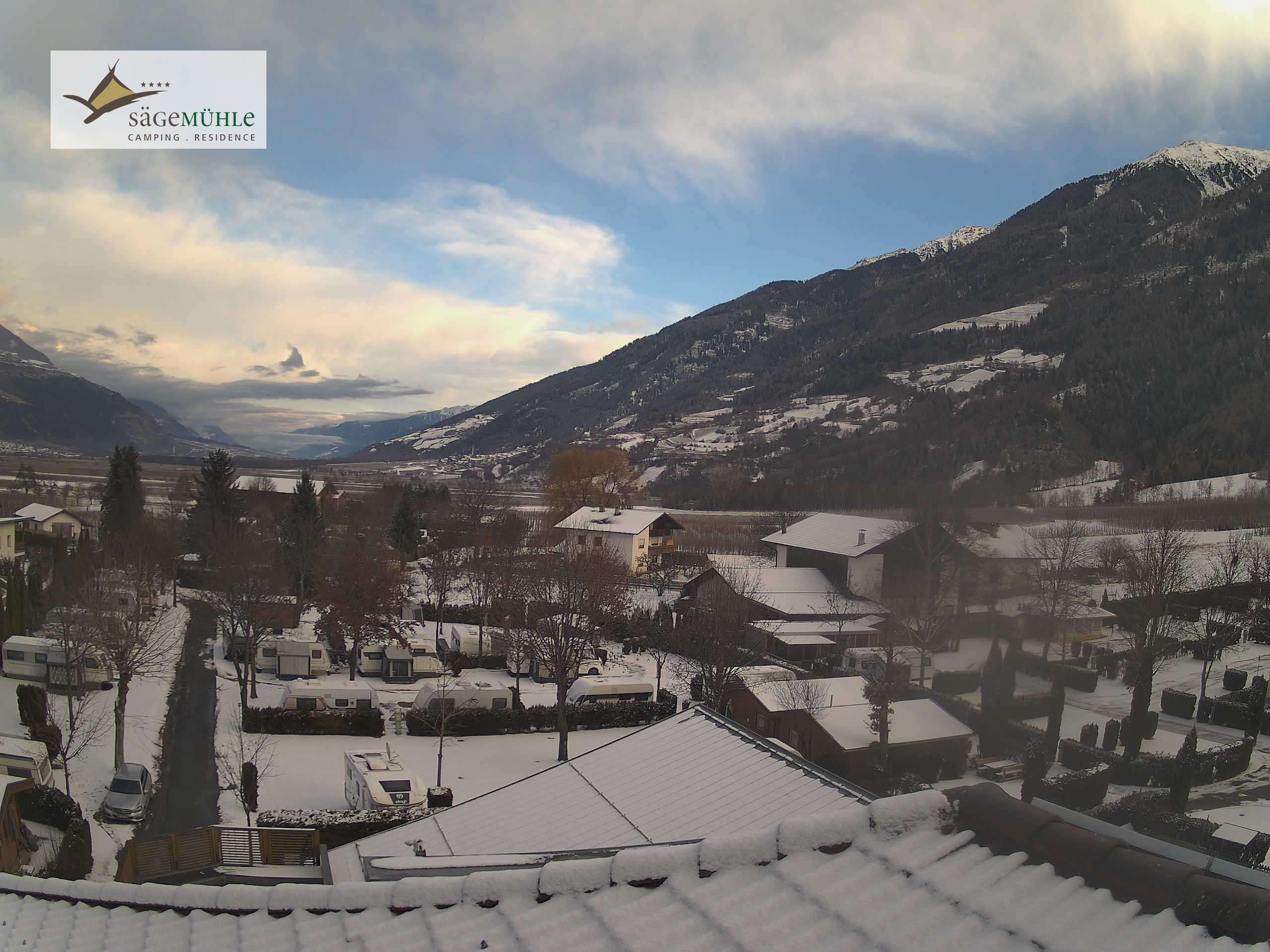 Archiv Foto Webcam Prad am Stilfserjoch – Blick auf den Campingplatz