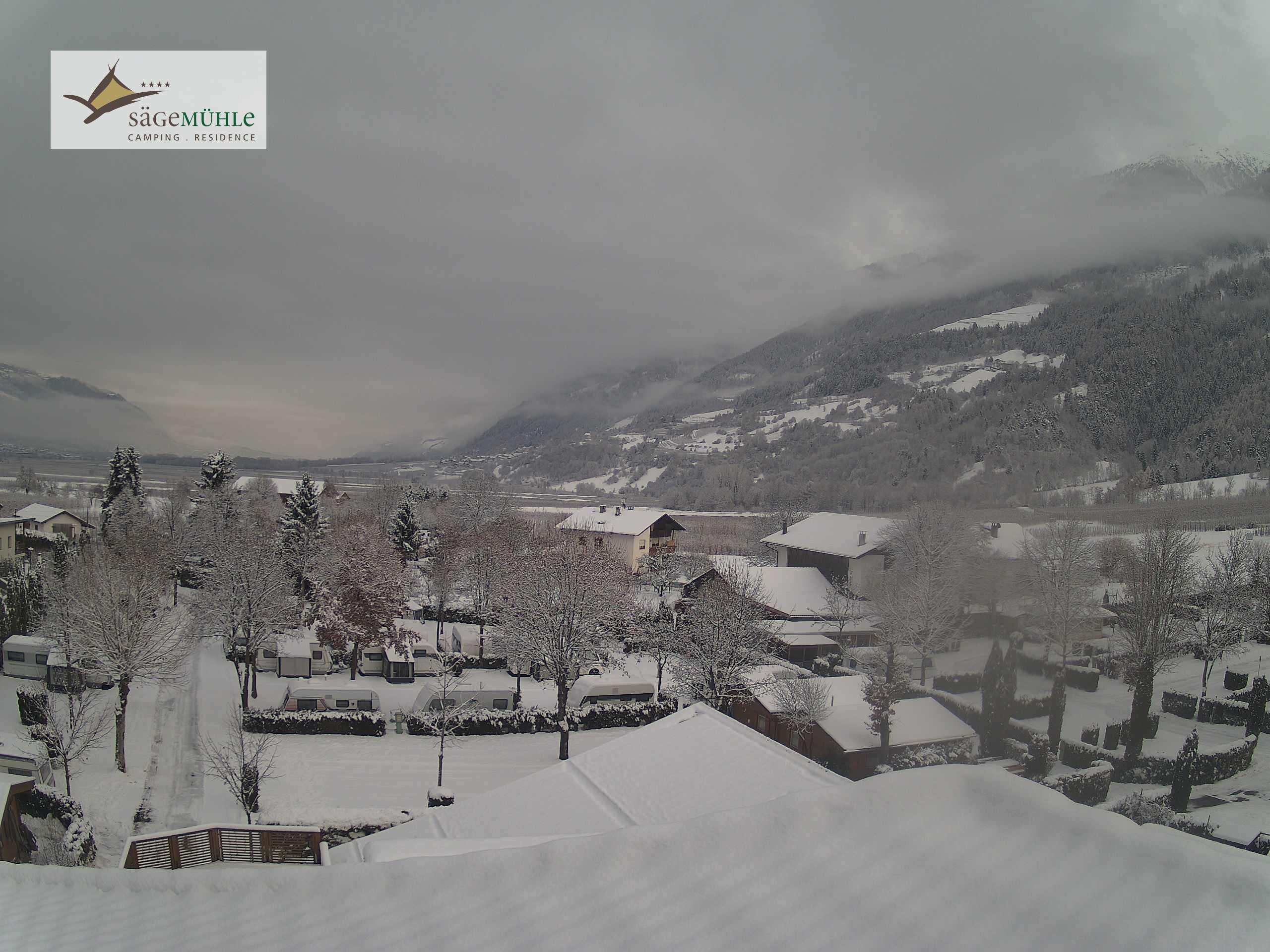 Archiv Foto Webcam Prad am Stilfserjoch – Blick auf den Campingplatz