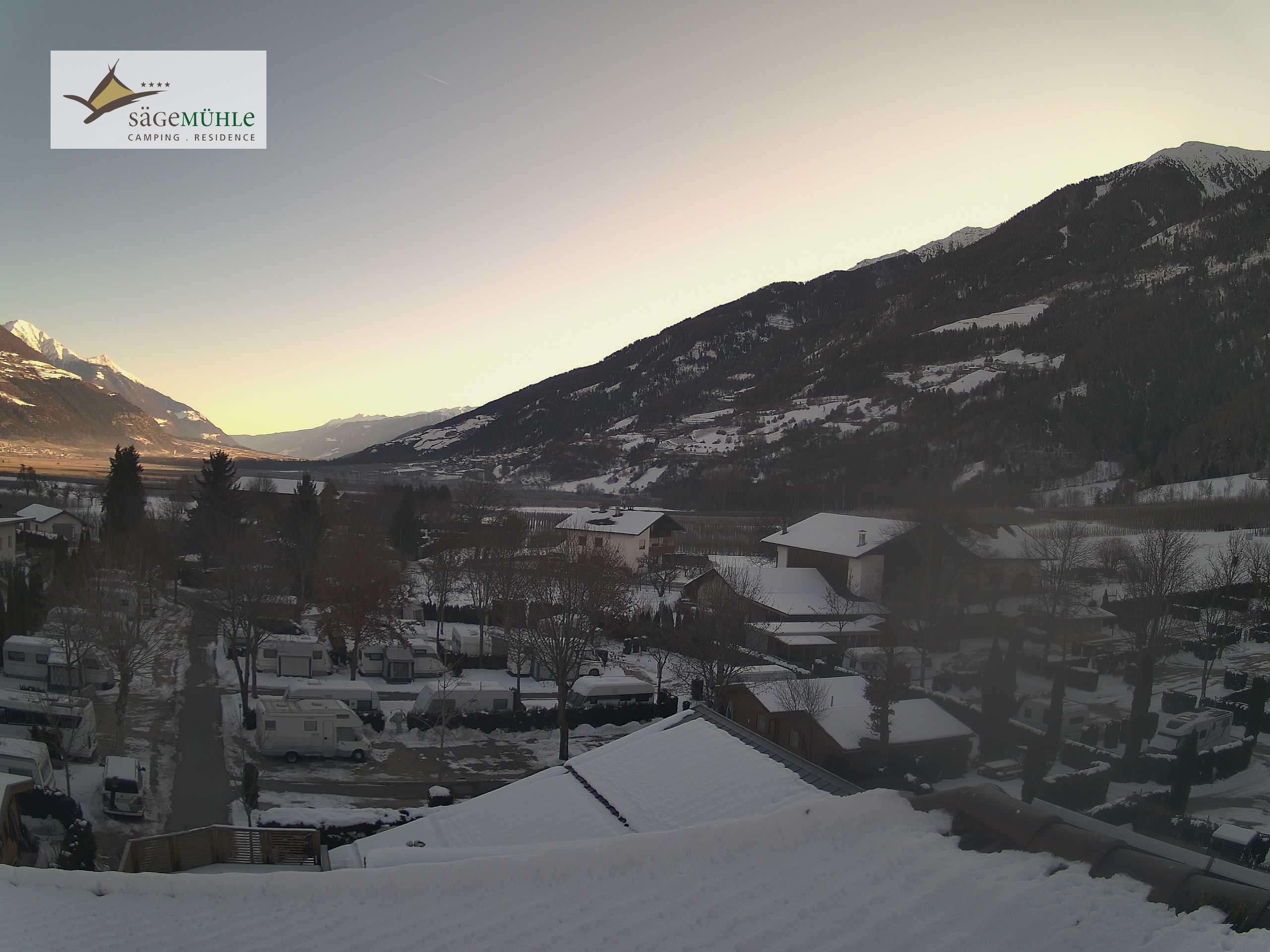 Archiv Foto Webcam Prad am Stilfserjoch – Blick auf den Campingplatz