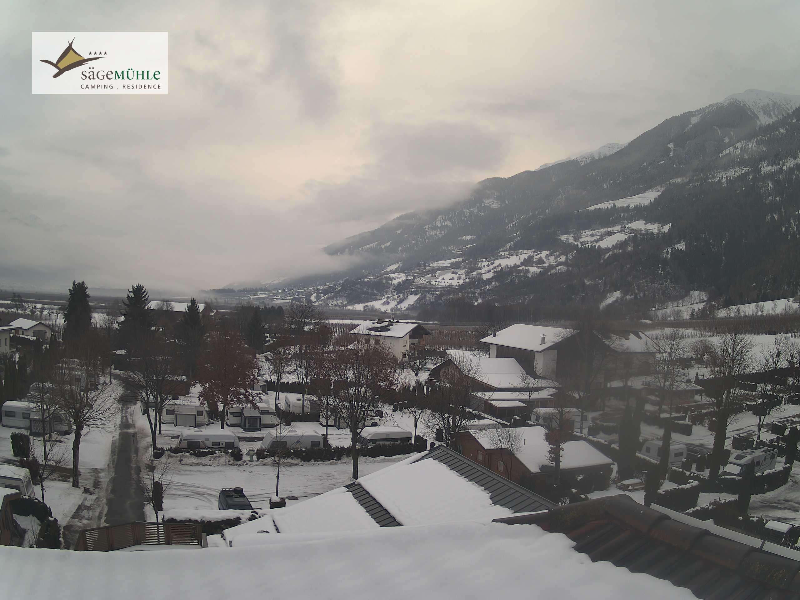 Archiv Foto Webcam Prad am Stilfserjoch – Blick auf den Campingplatz