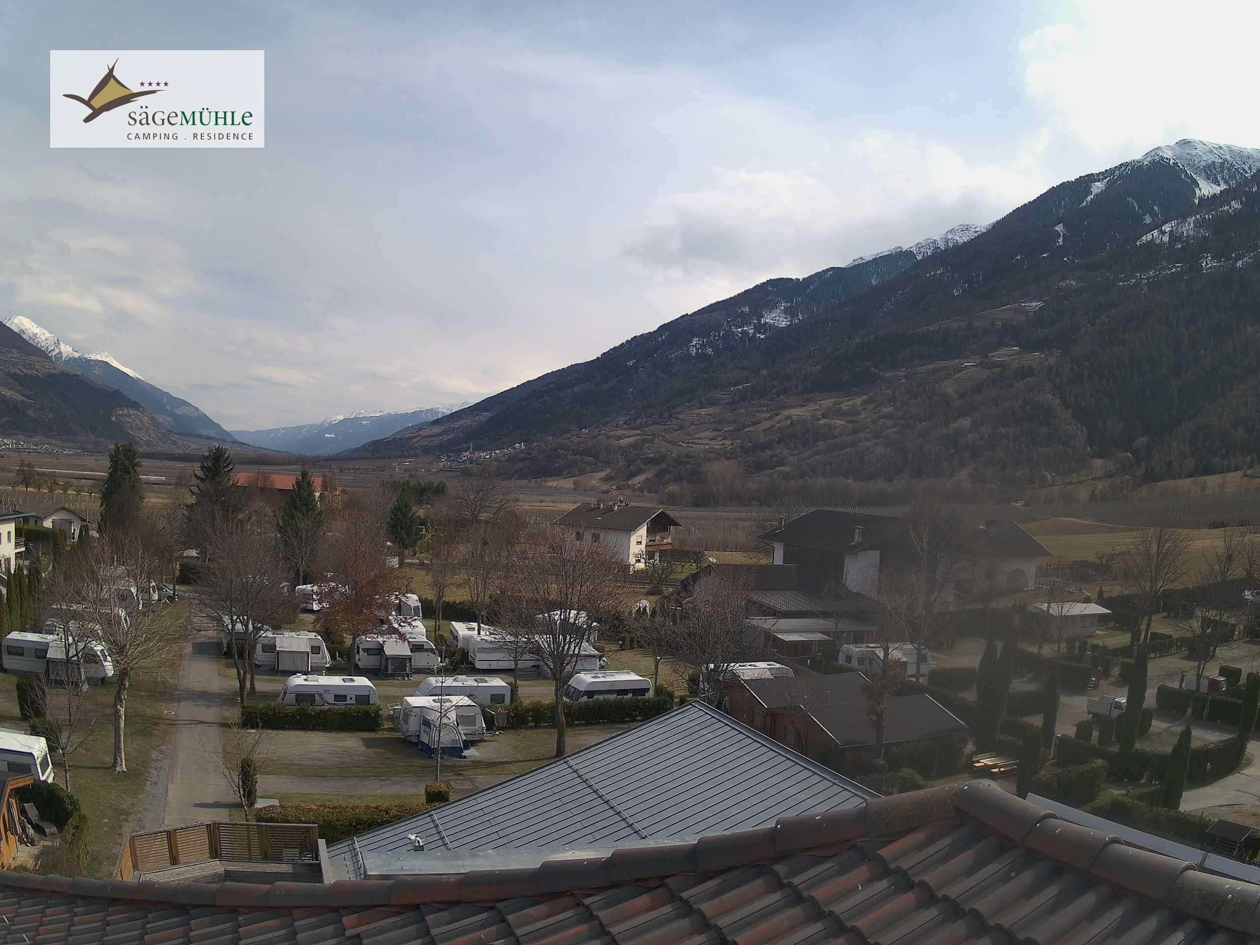 Archiv Foto Webcam Prad am Stilfserjoch – Blick auf den Campingplatz