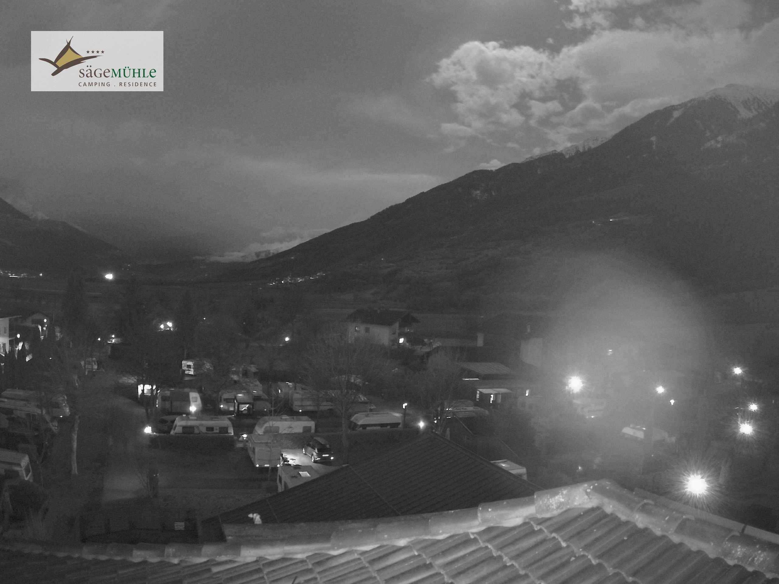 Archiv Foto Webcam Prad am Stilfserjoch – Blick auf den Campingplatz