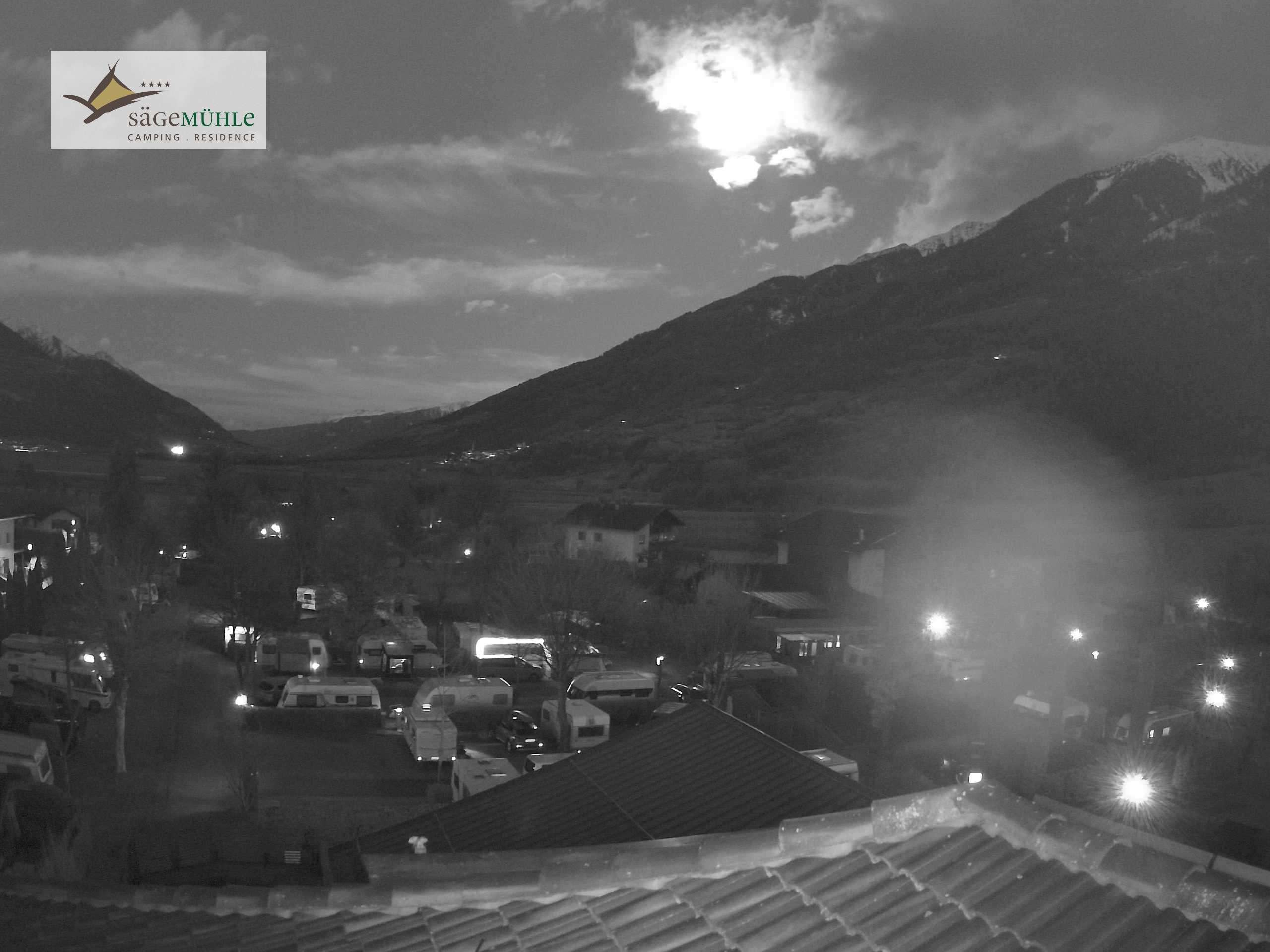 Archiv Foto Webcam Prad am Stilfserjoch – Blick auf den Campingplatz