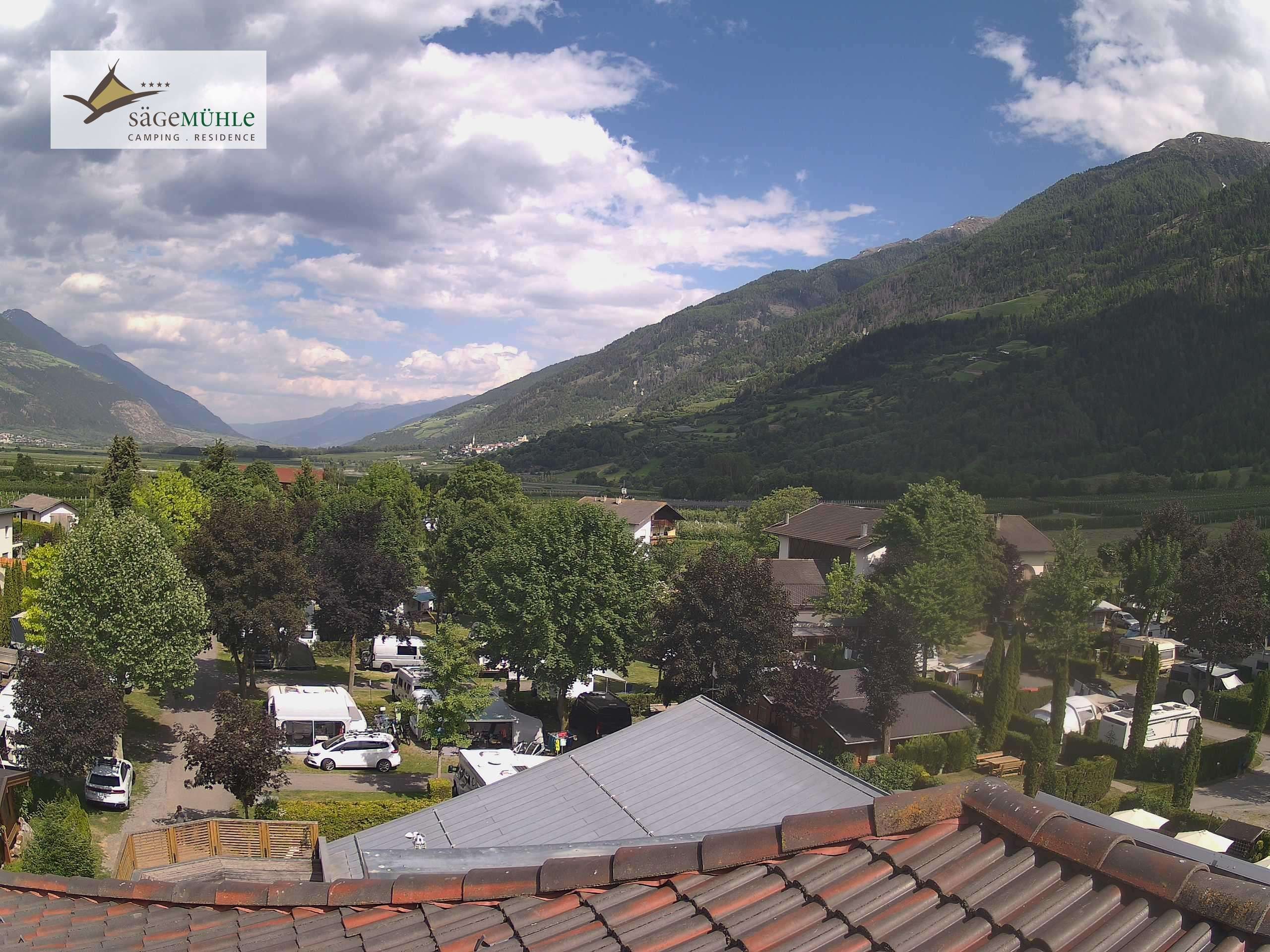 Archived image Webcam Prato Allo Stelvio – View Camping Area