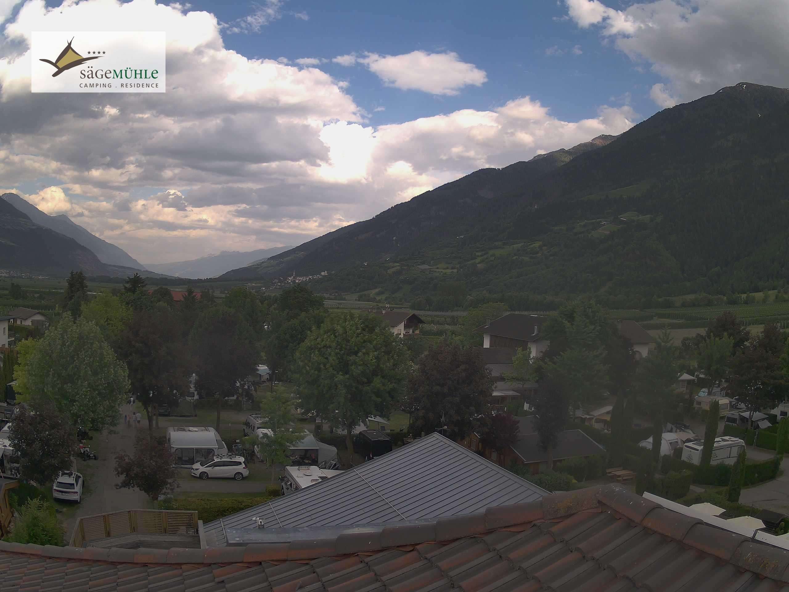 Archived image Webcam Prato Allo Stelvio – View Camping Area