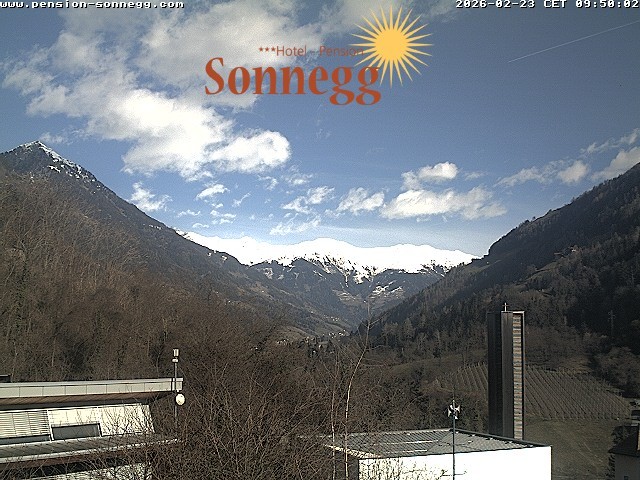 Archiv Foto Webcam Saltaus bei Meran: Hotel Sonnegg