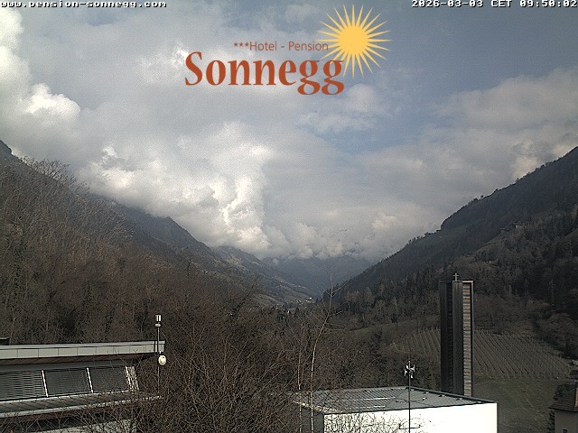 Archiv Foto Webcam Saltaus bei Meran: Hotel Sonnegg