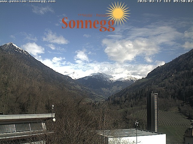 Archiv Foto Webcam Saltaus bei Meran: Hotel Sonnegg