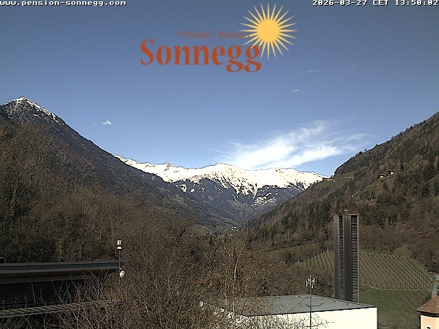 Archiv Foto Webcam Saltaus bei Meran: Hotel Sonnegg