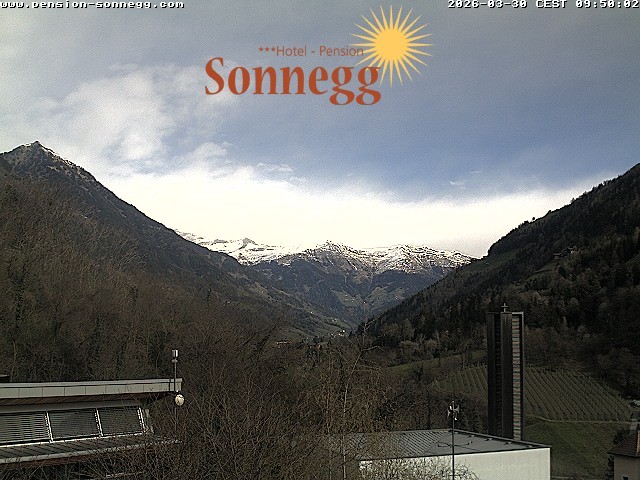 Archiv Foto Webcam Saltaus bei Meran: Hotel Sonnegg