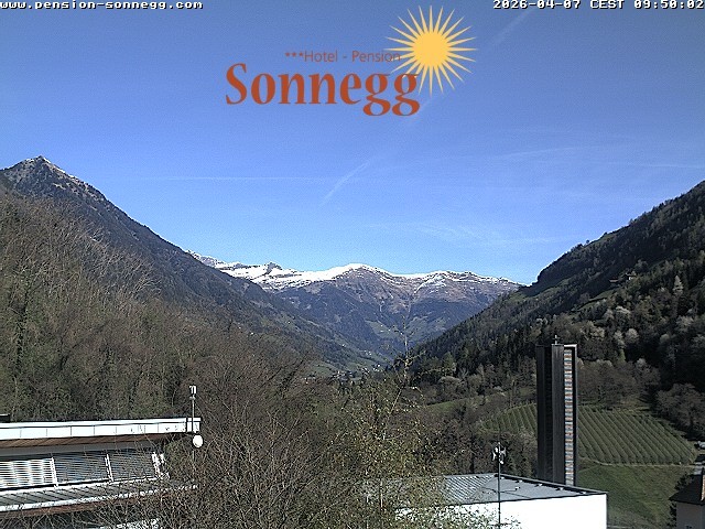 Archiv Foto Webcam Saltaus bei Meran: Hotel Sonnegg