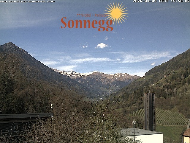Archiv Foto Webcam Saltaus bei Meran: Hotel Sonnegg