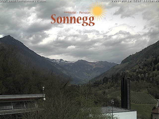 Archiv Foto Webcam Saltaus bei Meran: Hotel Sonnegg