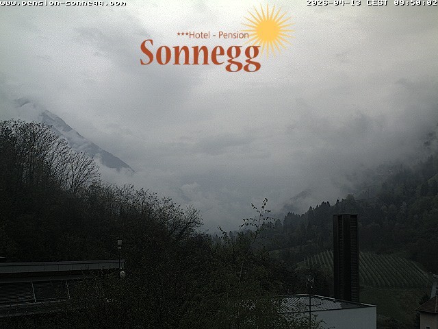 Archiv Foto Webcam Saltaus bei Meran: Hotel Sonnegg