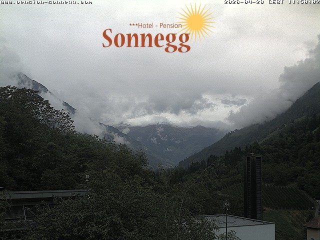 Archiv Foto Webcam Saltaus bei Meran: Hotel Sonnegg