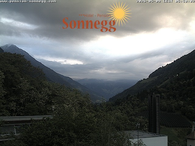 Archiv Foto Webcam Saltaus bei Meran: Hotel Sonnegg