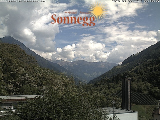 Archiv Foto Webcam Saltaus bei Meran: Hotel Sonnegg