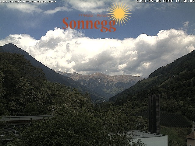 Archiv Foto Webcam Saltaus bei Meran: Hotel Sonnegg
