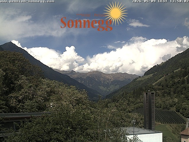 Archiv Foto Webcam Saltaus bei Meran: Hotel Sonnegg