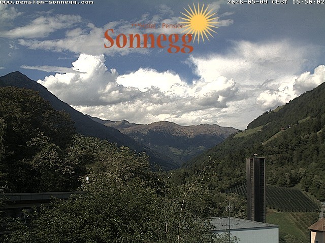Archiv Foto Webcam Saltaus bei Meran: Hotel Sonnegg