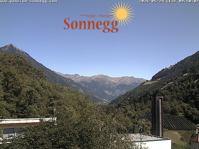Archiv Foto Webcam Saltaus bei Meran: Hotel Sonnegg