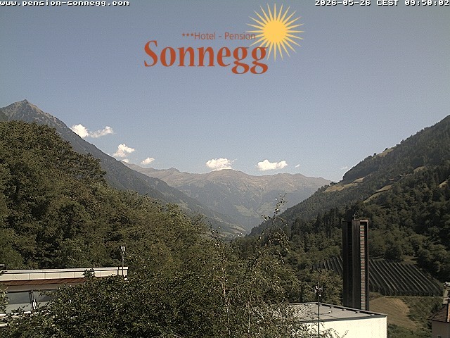 Archiv Foto Webcam Saltaus bei Meran: Hotel Sonnegg