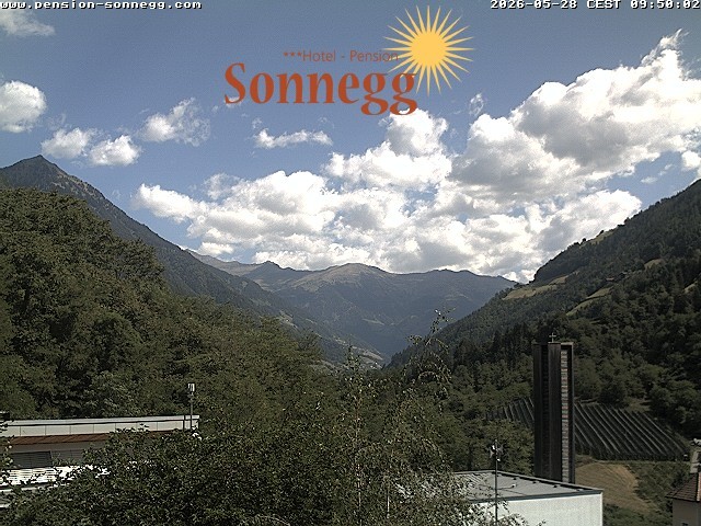 Archiv Foto Webcam Saltaus bei Meran: Hotel Sonnegg