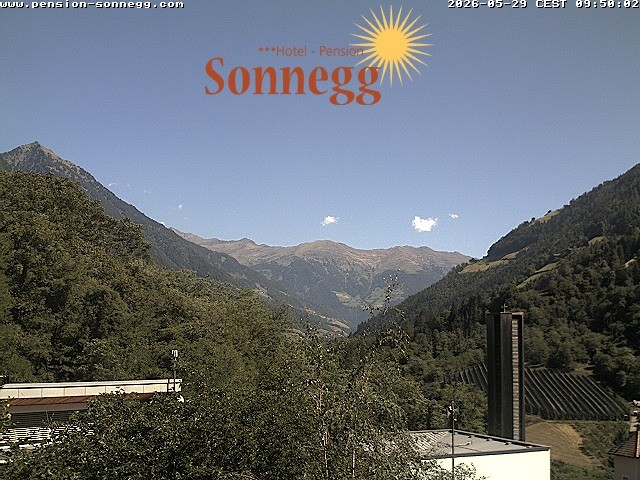 Archiv Foto Webcam Saltaus bei Meran: Hotel Sonnegg