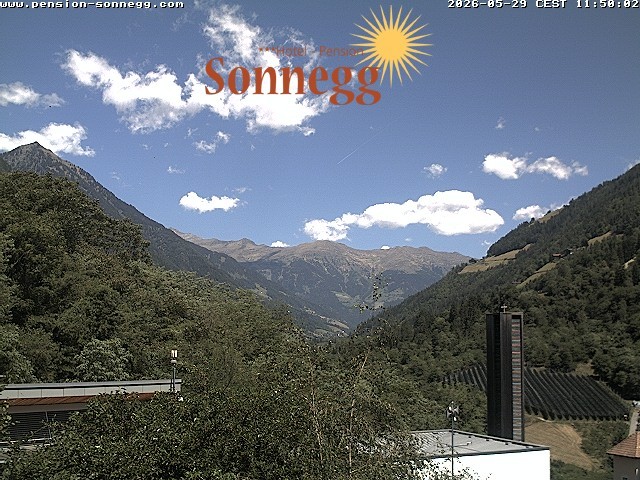 Archiv Foto Webcam Saltaus bei Meran: Hotel Sonnegg