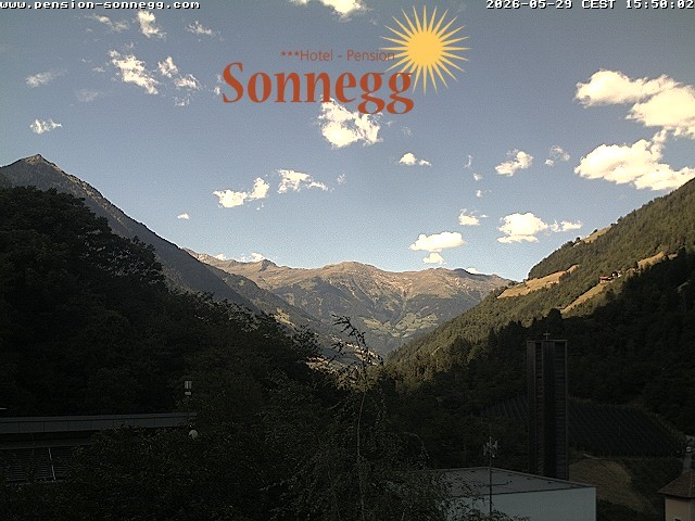 Archiv Foto Webcam Saltaus bei Meran: Hotel Sonnegg