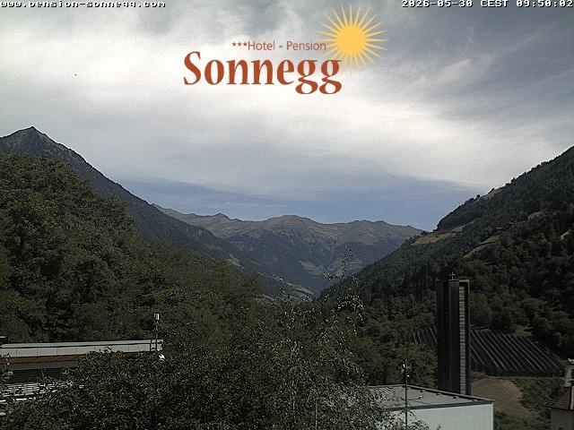 Archiv Foto Webcam Saltaus bei Meran: Hotel Sonnegg