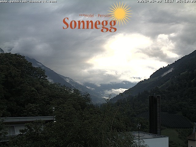 Archiv Foto Webcam Saltaus bei Meran: Hotel Sonnegg