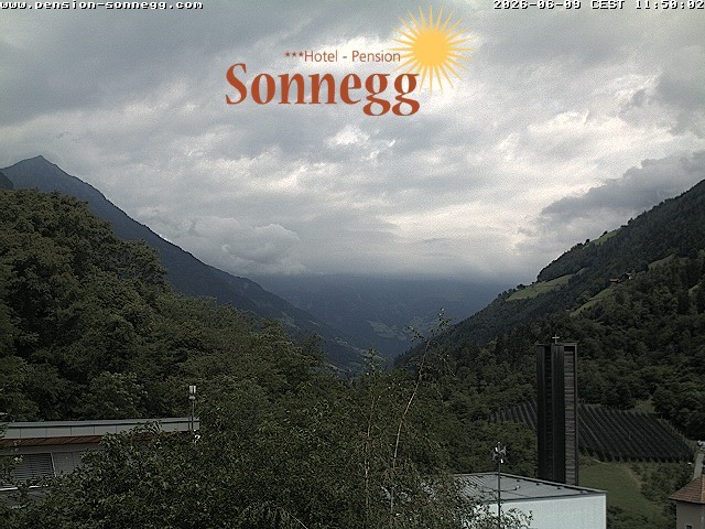 Archiv Foto Webcam Saltaus bei Meran: Hotel Sonnegg