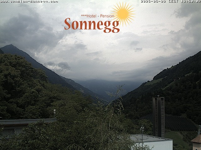 Archiv Foto Webcam Saltaus bei Meran: Hotel Sonnegg